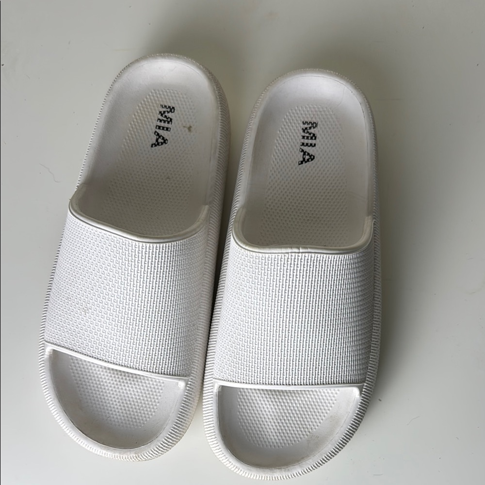 MIA White Slide Sandals